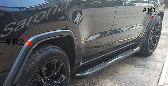 Custom Jeep Grand Cherokee  SUV/SAV/Crossover Fender Flares (2011 - 2021) - $350.00 (Part #JP-012-FF)